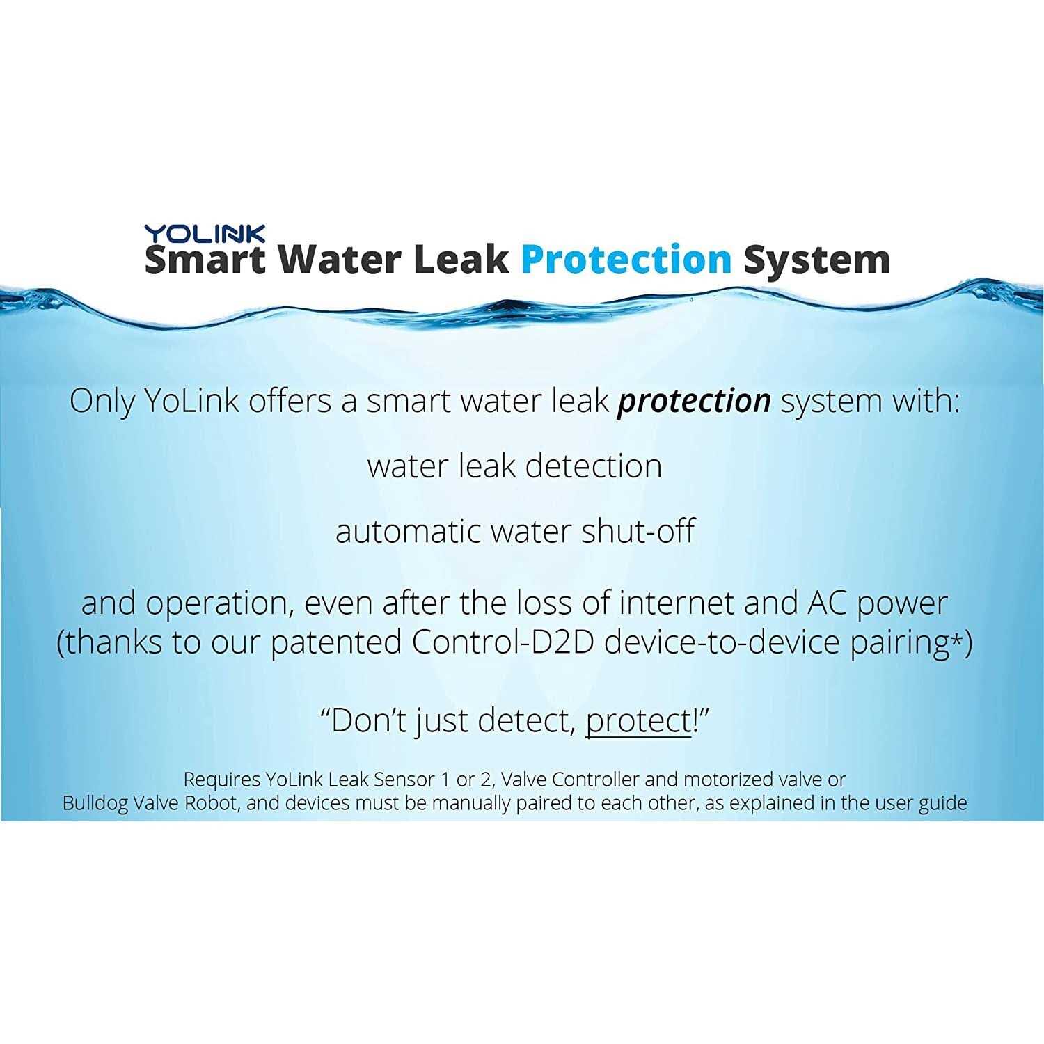 Yolink DIY Automatic Water Leak Detection & Shut-Off Starter Kit