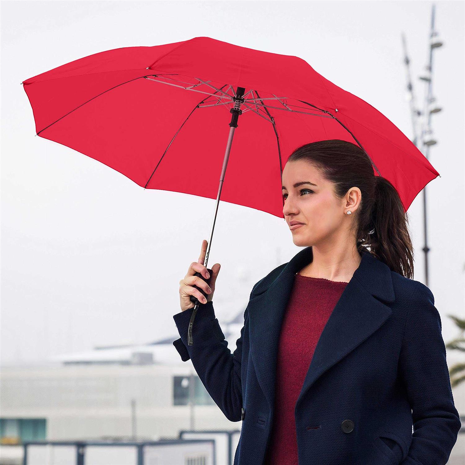 STROMBERGBRAND Umbrellas Spectrum Popular Style 15 Automatic Open Umbrella Light Weight Travel Folding Umbrella for Men and Women