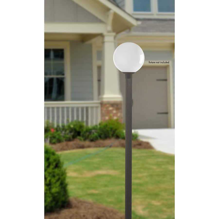 Solus Outdoor Direct Burial Aluminum Lamp Post Fits Most Standard 3 in. Post Top Fixtures Includes Inlet Hole
