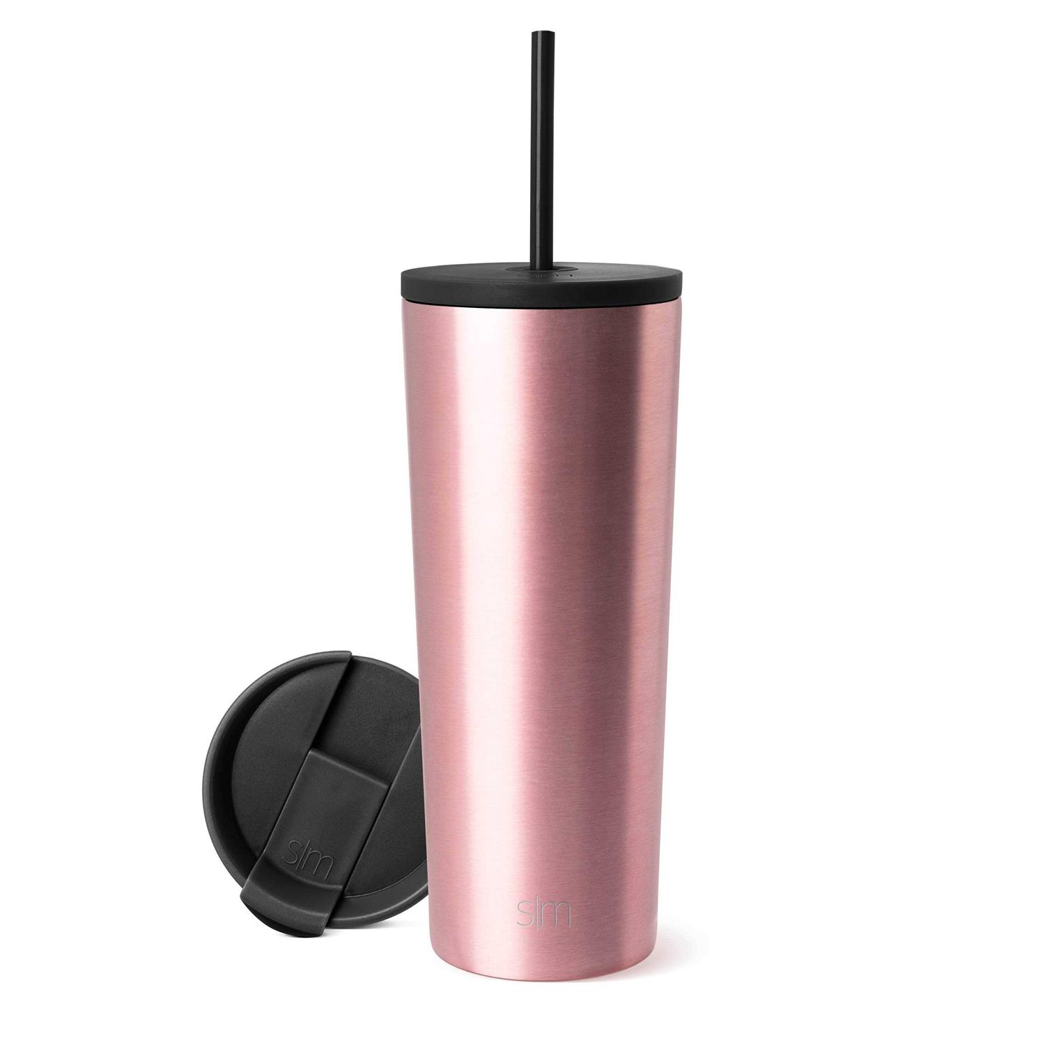 Simple Modern Classic Tumbler with Straw Lid & Flip Lid Travel Mug Gift Vacuum Insulated Coffee Beer Pint Cup
