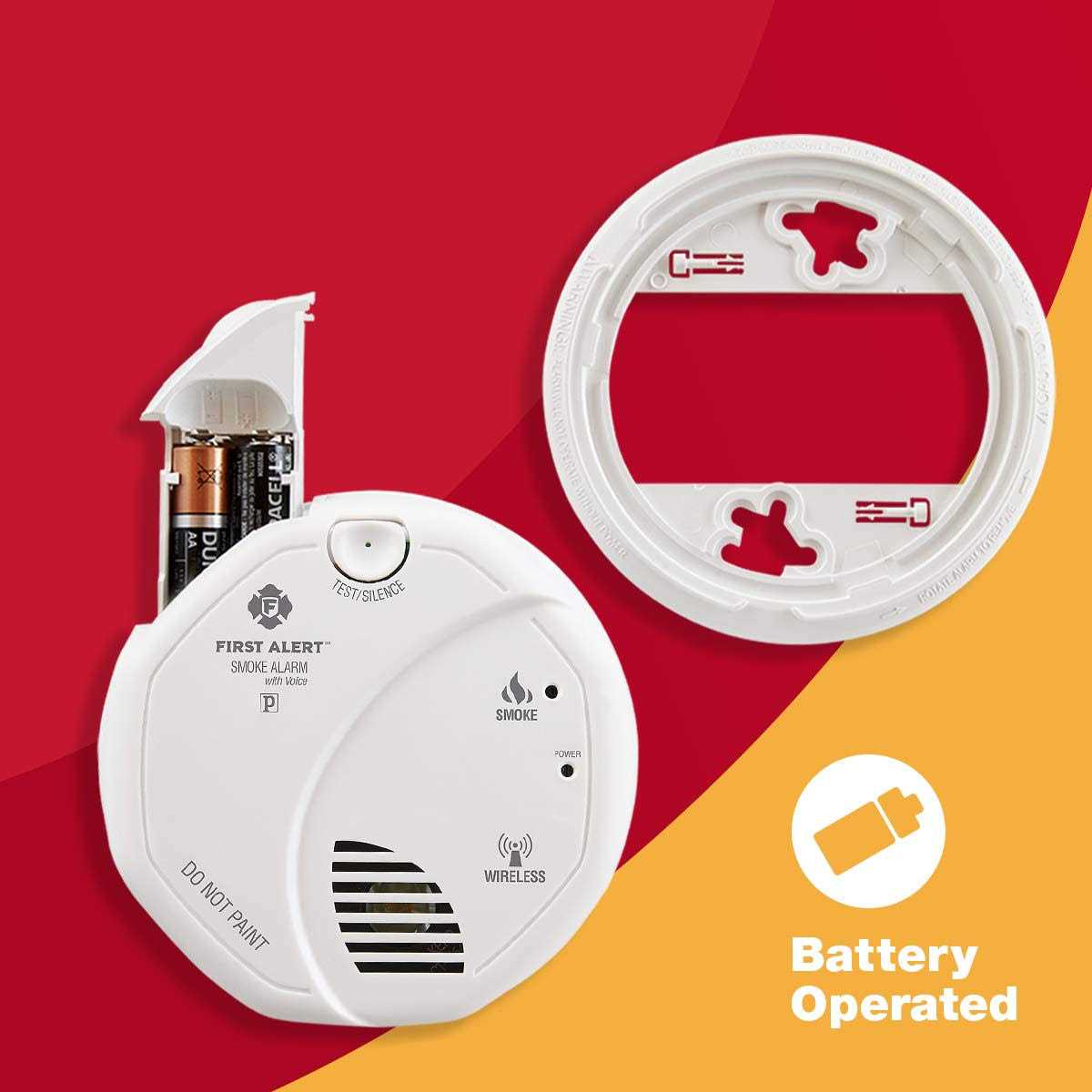 First Alert SA511CN2-3ST Interconnected Wireless Smoke Alarm with Voice Location