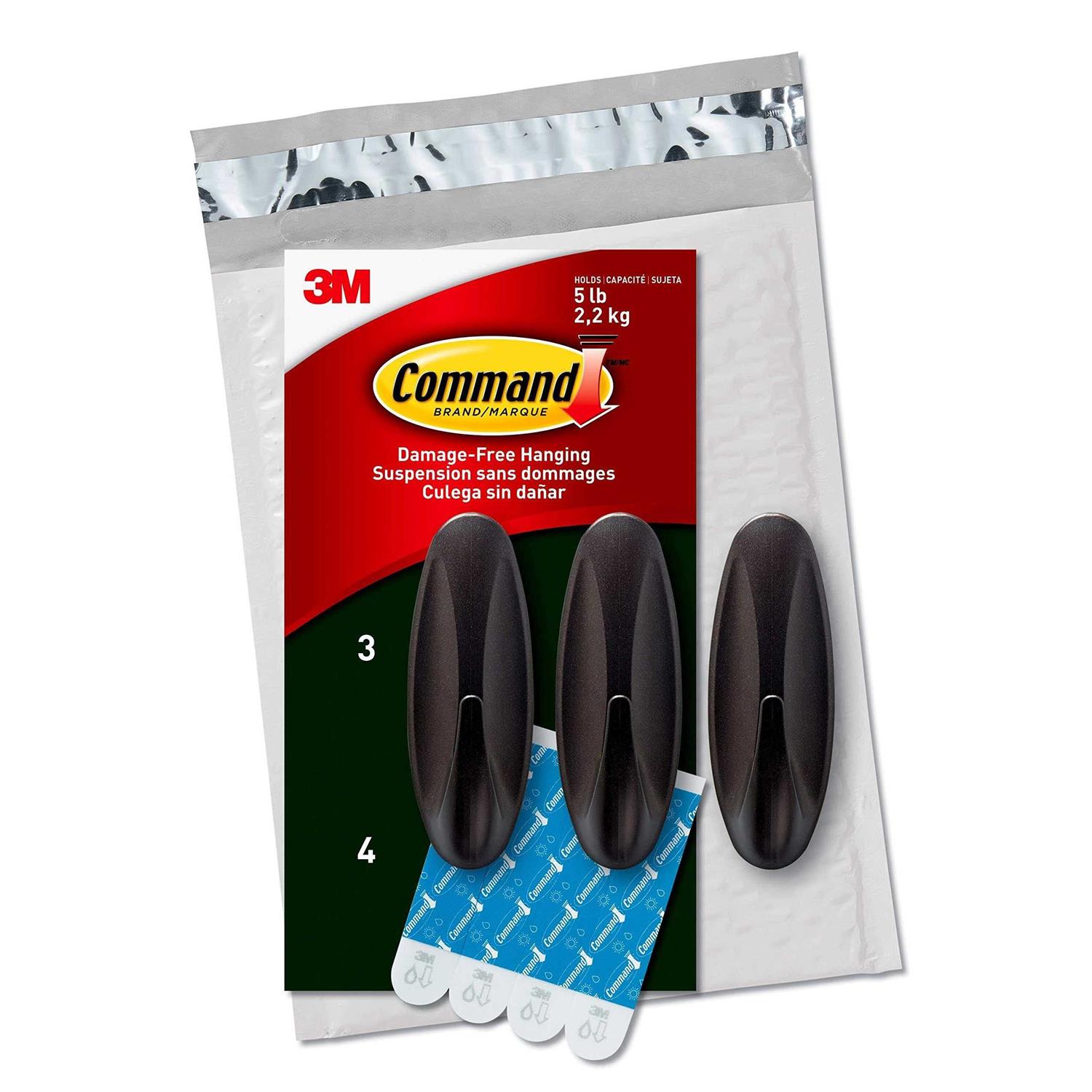 Command Outdoor metallic Bronze hooks 3 hooks