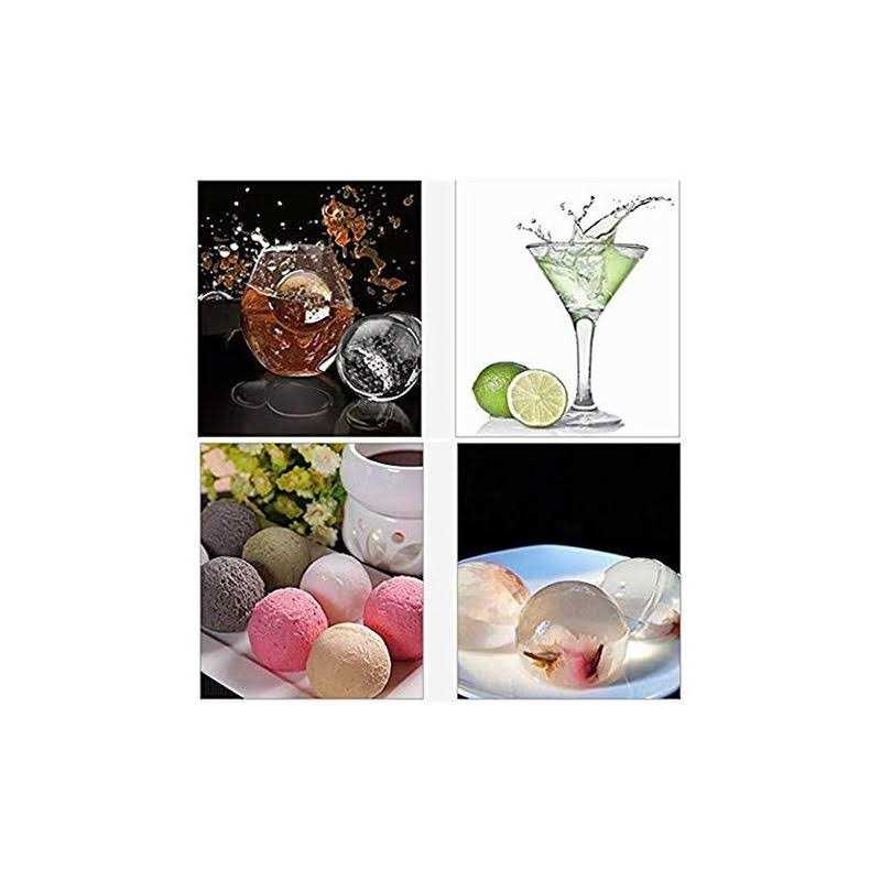 Silicone Ice Cube Trays Round Ice Cube Mold Spheres Ice Ball Maker