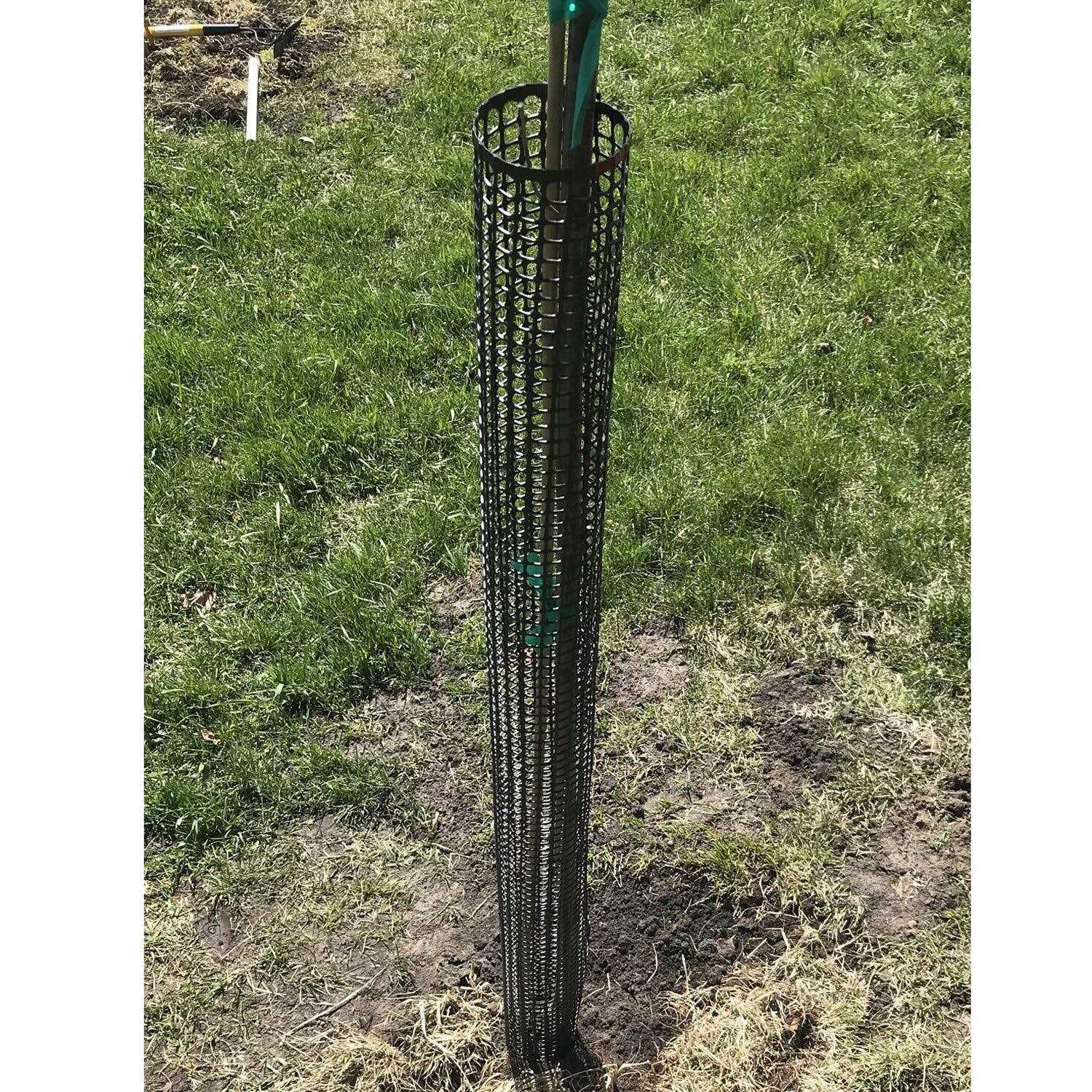 Voglund Nursery Mesh Tree Bark Protector Guard Tall Heavy Duty Zip Ties