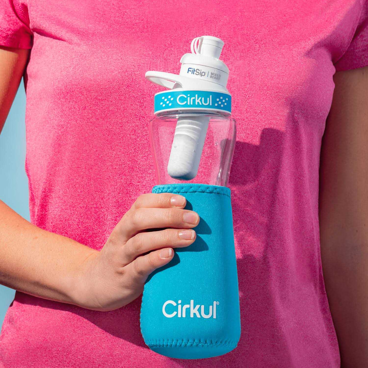 Cirkul Bottle Chill Sleeve & Comfort-Grip Lid