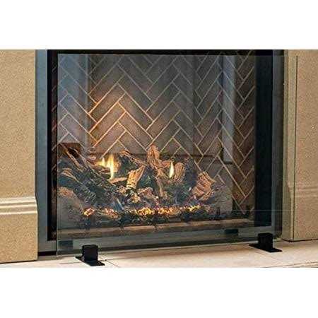 Ams Fireplace Frameless Glass Fireplace Screen