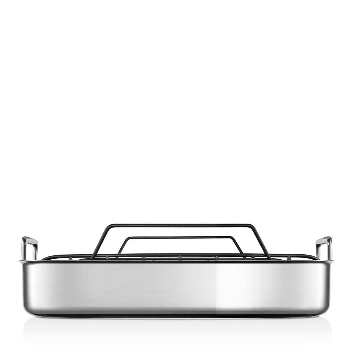 Le Creuset Large Stainless Steel Roasting Pan with Nonstick Rack