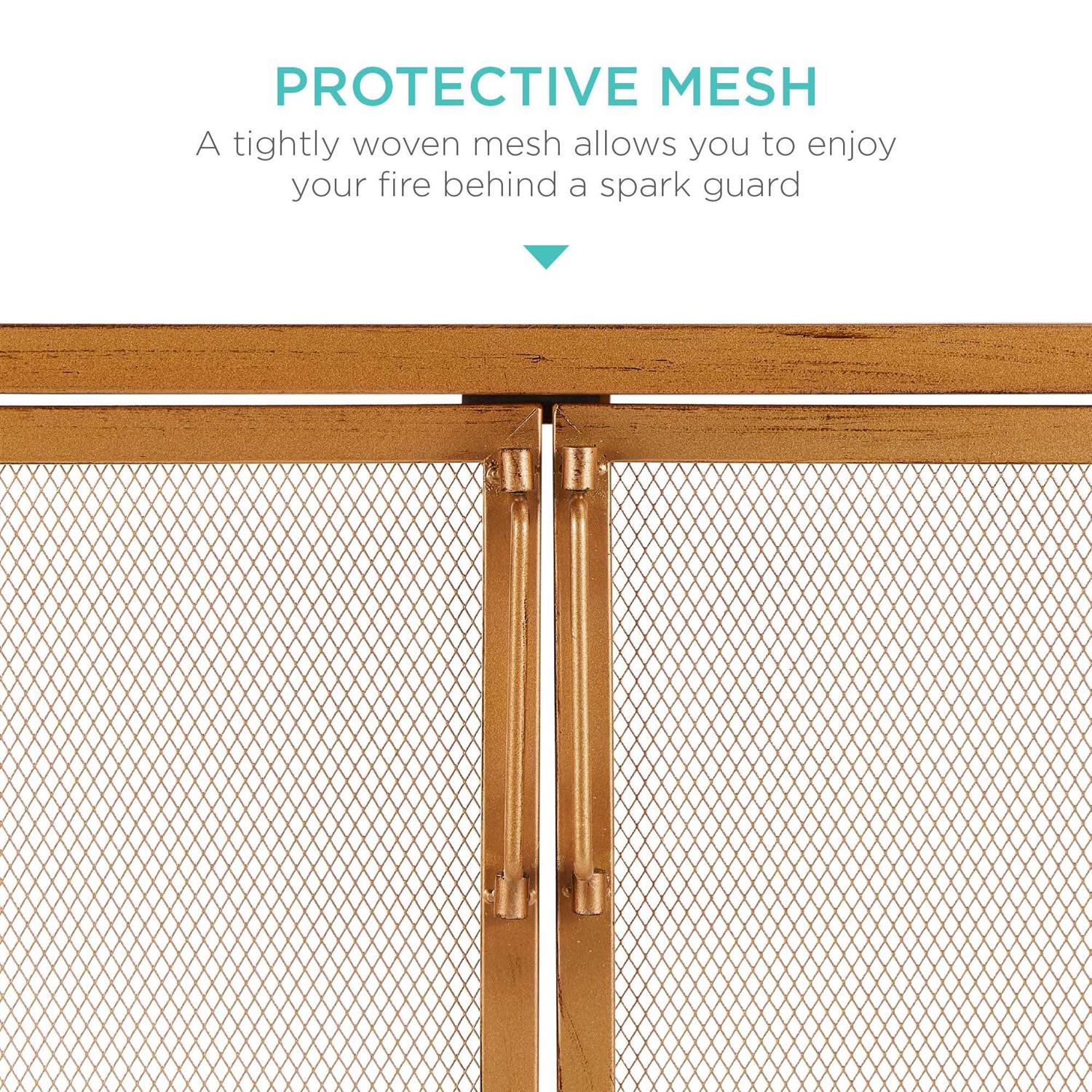 Best Choice Products 38.5x31in 2-Door Fireplace Screen