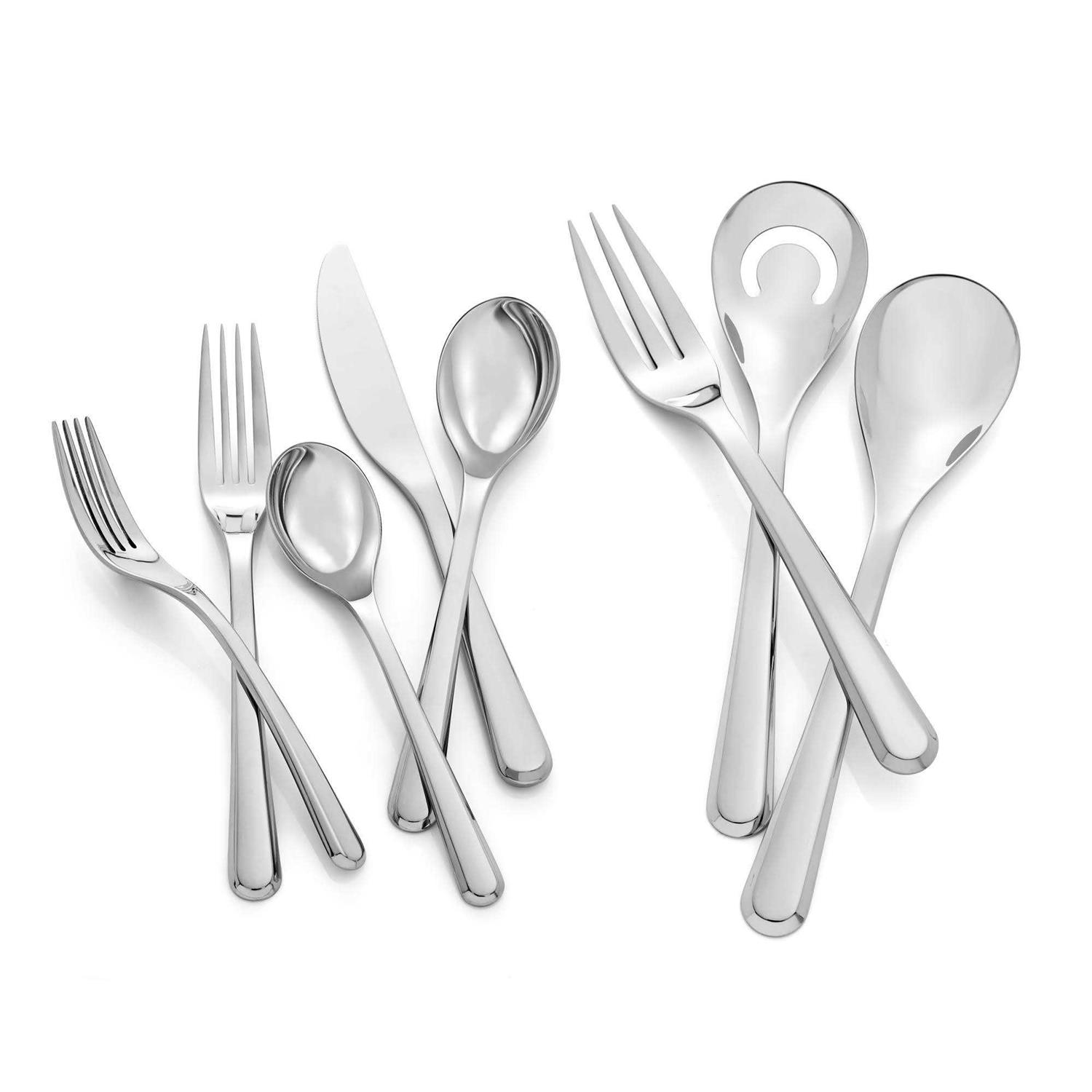 Nambe Aura 45-Piece Flatware Set