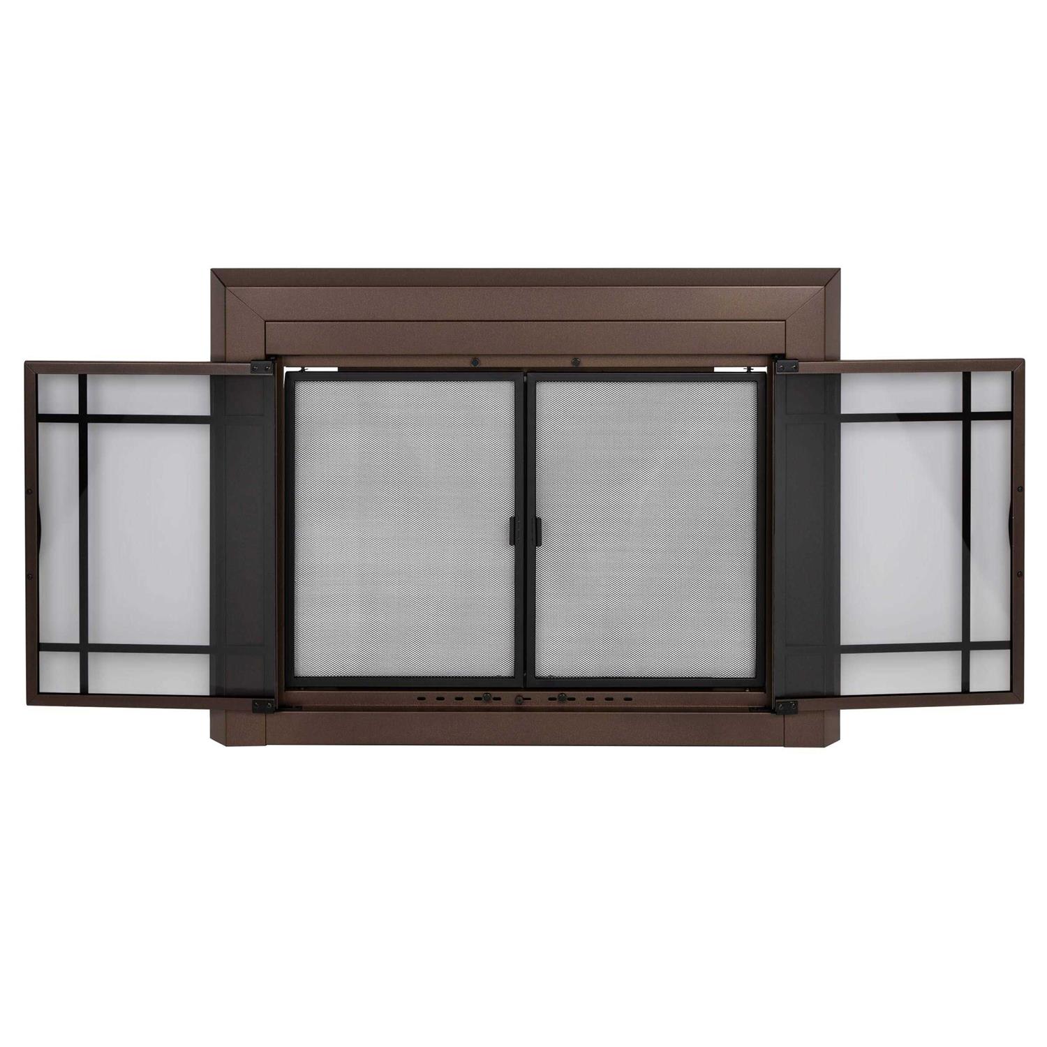 Pleasant Hearth Easton Glass Fireplace Doors