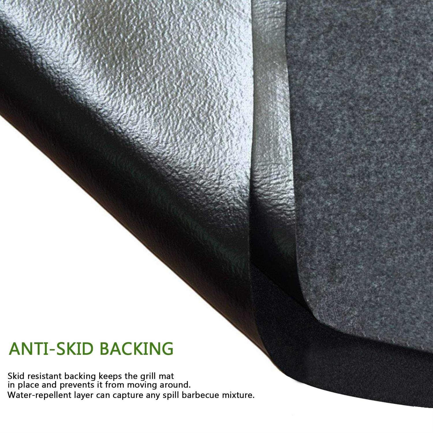 Besimple Fireproof Fireplace Hearth Rug Non Slip Protection Mat Flame Resistant Pad Protection