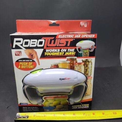 Robotwist Jar Opener Automatic Jar Opener Deluxe Model with Improved Torque