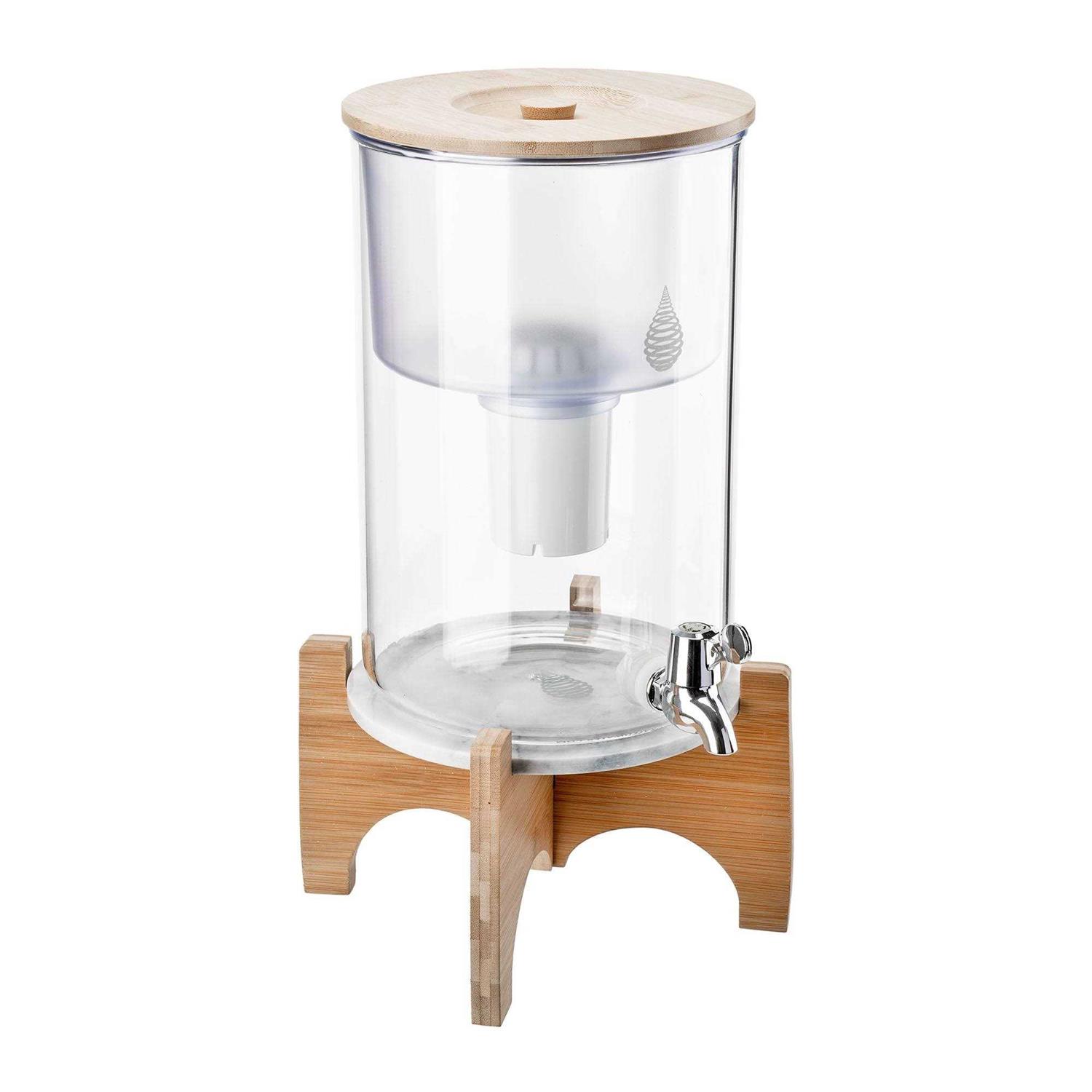 Invigorated Water Countertop Alkaline Water Filter pH Recharge Glass