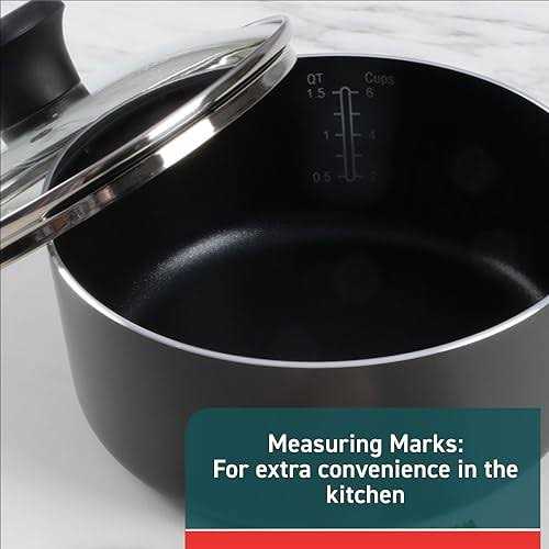 T-fal Initiatives Aluminum 6 Piece Cookware Set