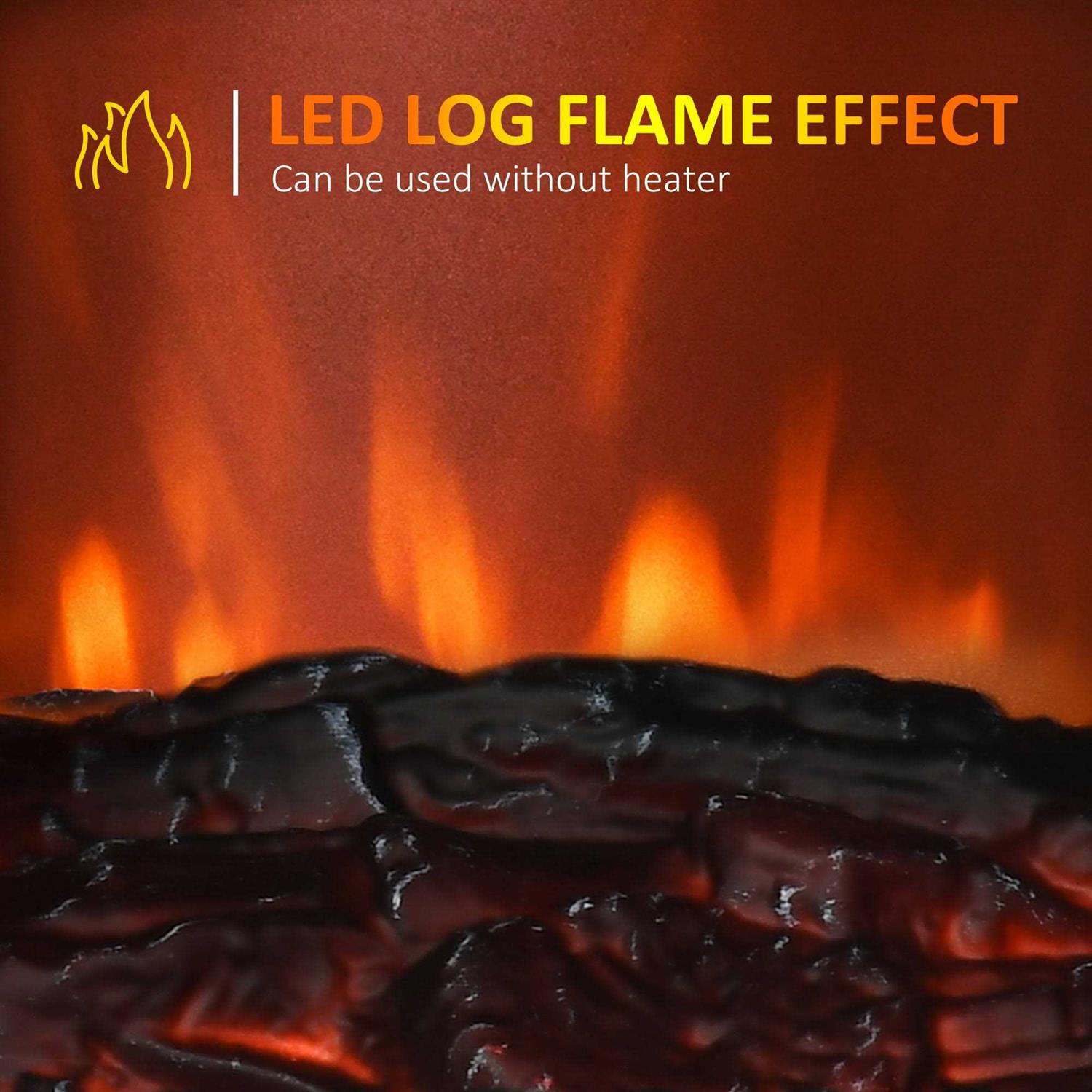 HOMCOM Electric Infrared Fireplace Stove