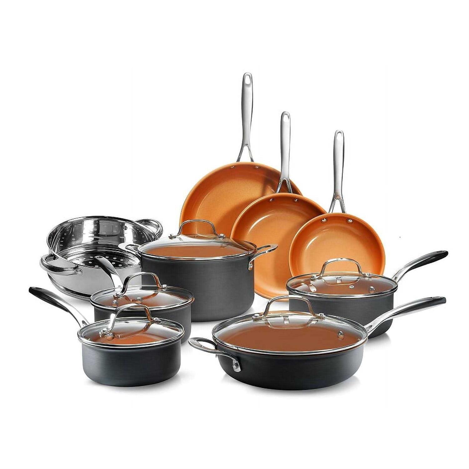 Gotham Steel Pro Hard Anodized 13 Piece Cookware Set