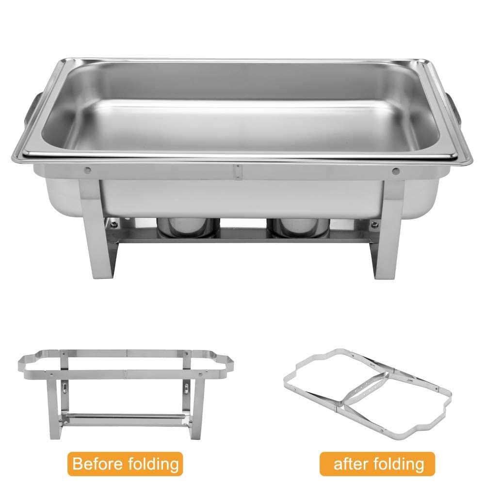 ROVSUN 8 Qt Stainless Steel Chafing Dishes Buffet Set