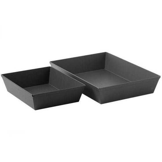 LloydPans Kitchenware 10 by 14 Inch Detroit Style Pizza Pan USA Made Hard-Anodized