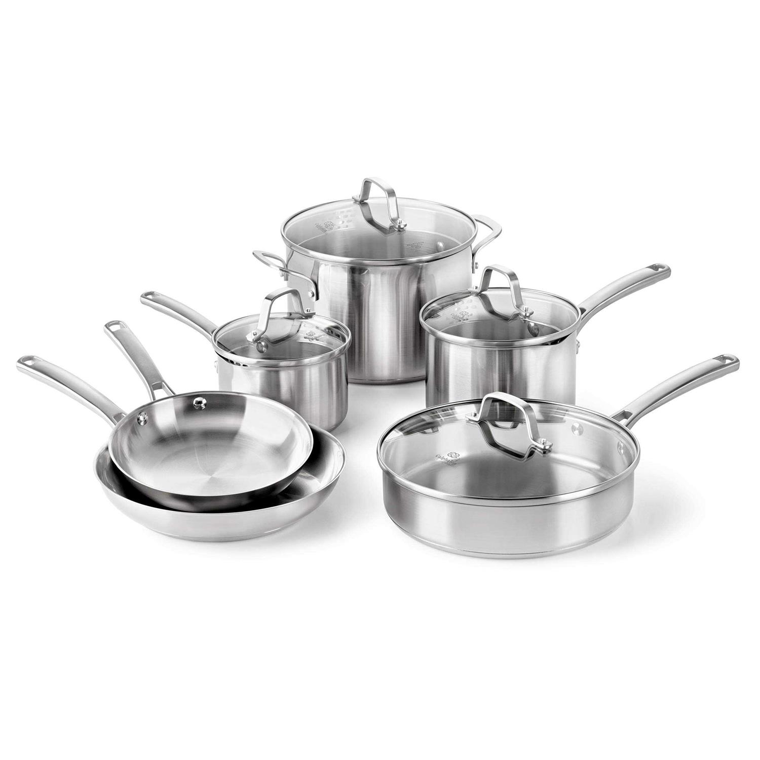 Calphalon Classic Stainless Steel 10 Piece Cookware Set