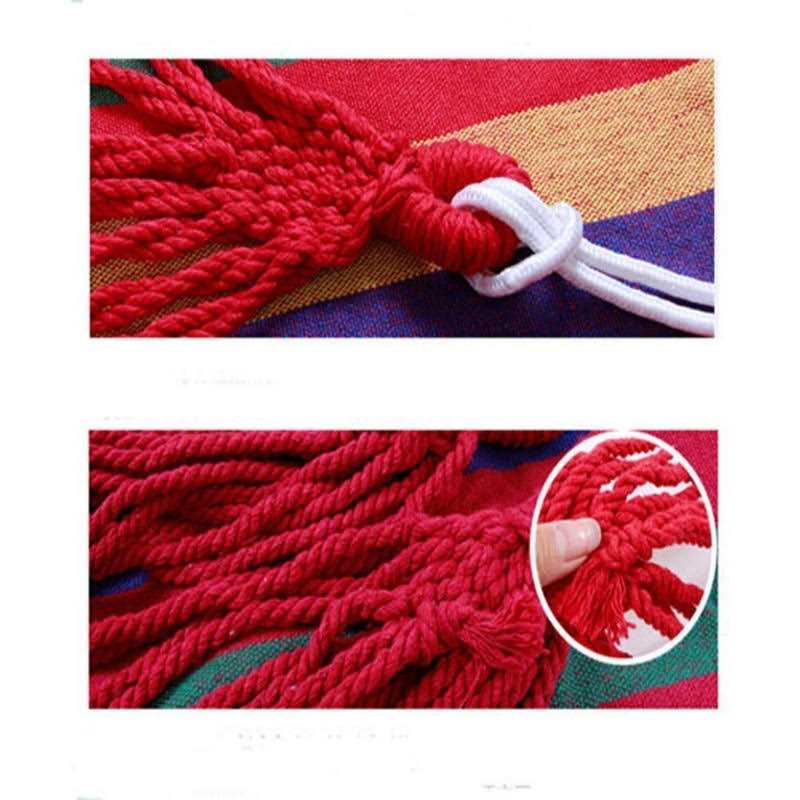 WoneNice Outdoor Double 2 Person Cotton Hammock