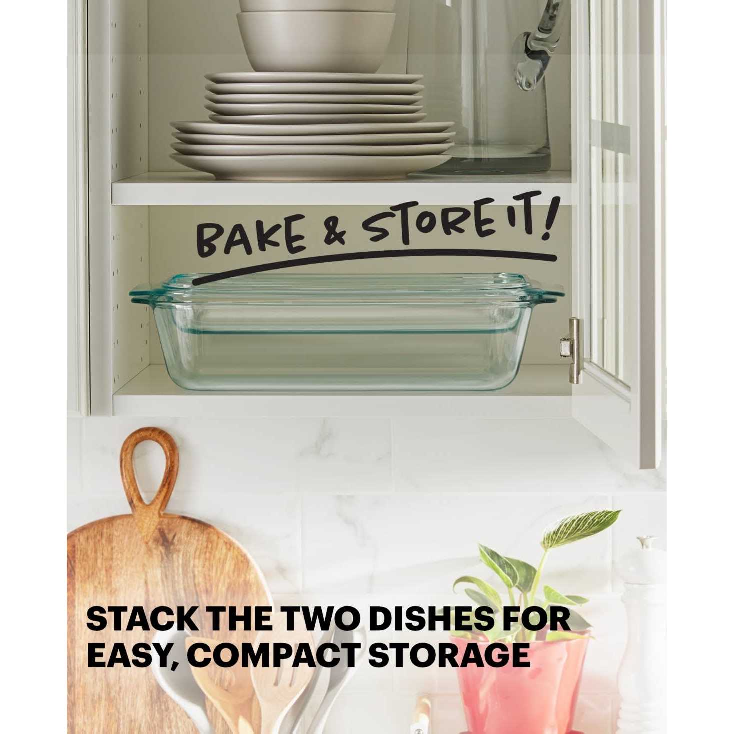 Pyrex Deep Baking Dish with Glass Lid