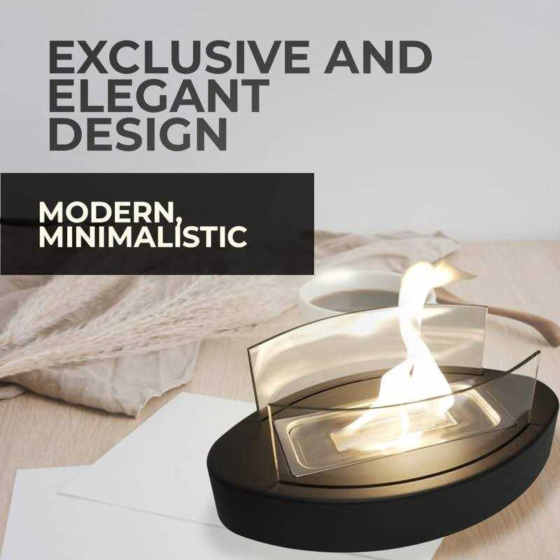 SAVGE Tabletop Fire Pit 90+ Min Burn, Mini Personal Indoor Outdoor Fire Bowl, Tabletop Fireplace, Smores Maker – Odorless and Smokeless Fire Pit