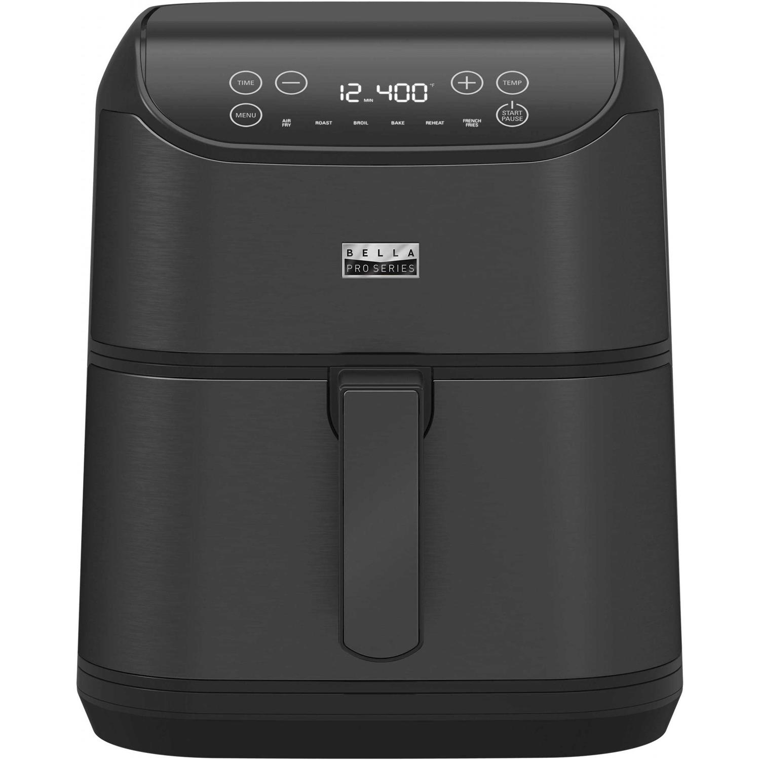 Bella Pro Series 6-qt. Digital Air Fryer with Stainless Finish