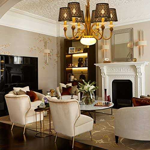 YISUN Lamp Shades Set of 6 Chandelier Small Lamp Shade