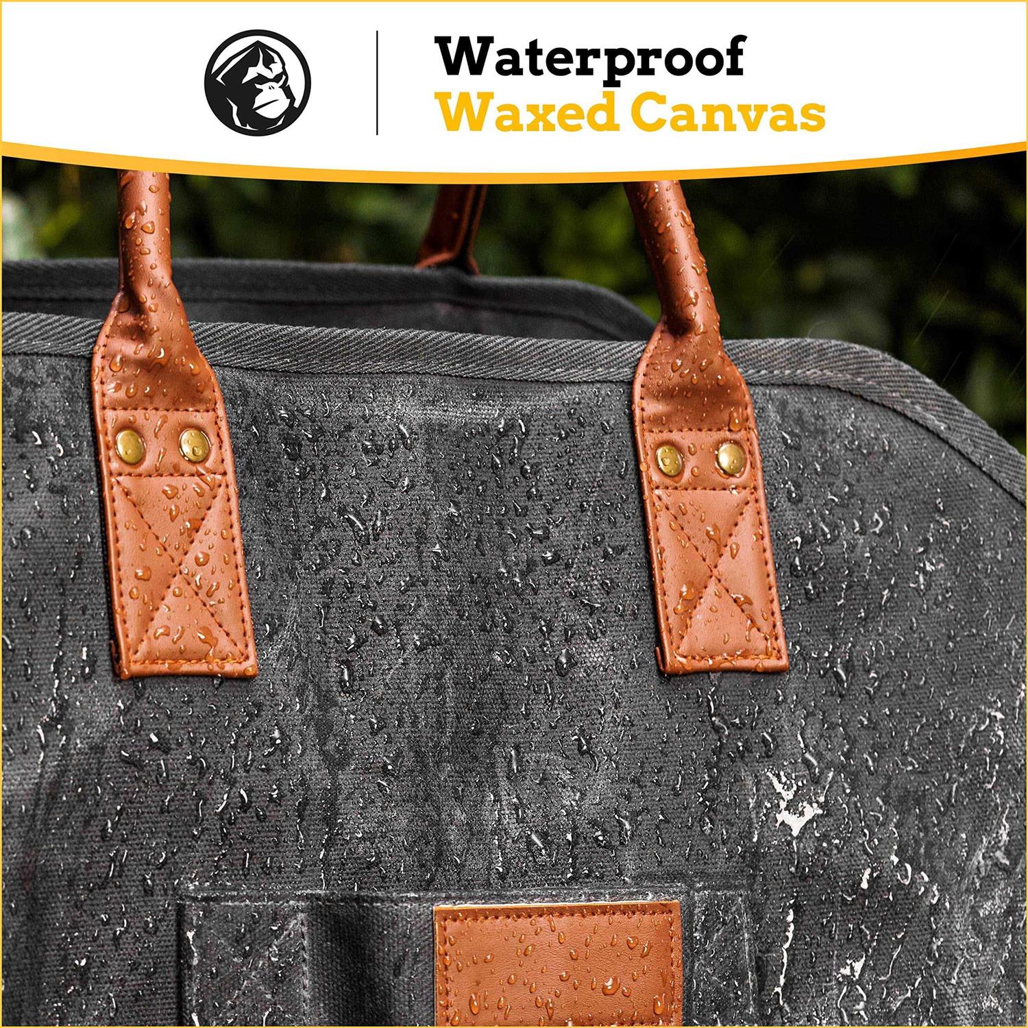 MOUNTAIN GRILLERS Heavy Duty Canvas Firewood Carrier