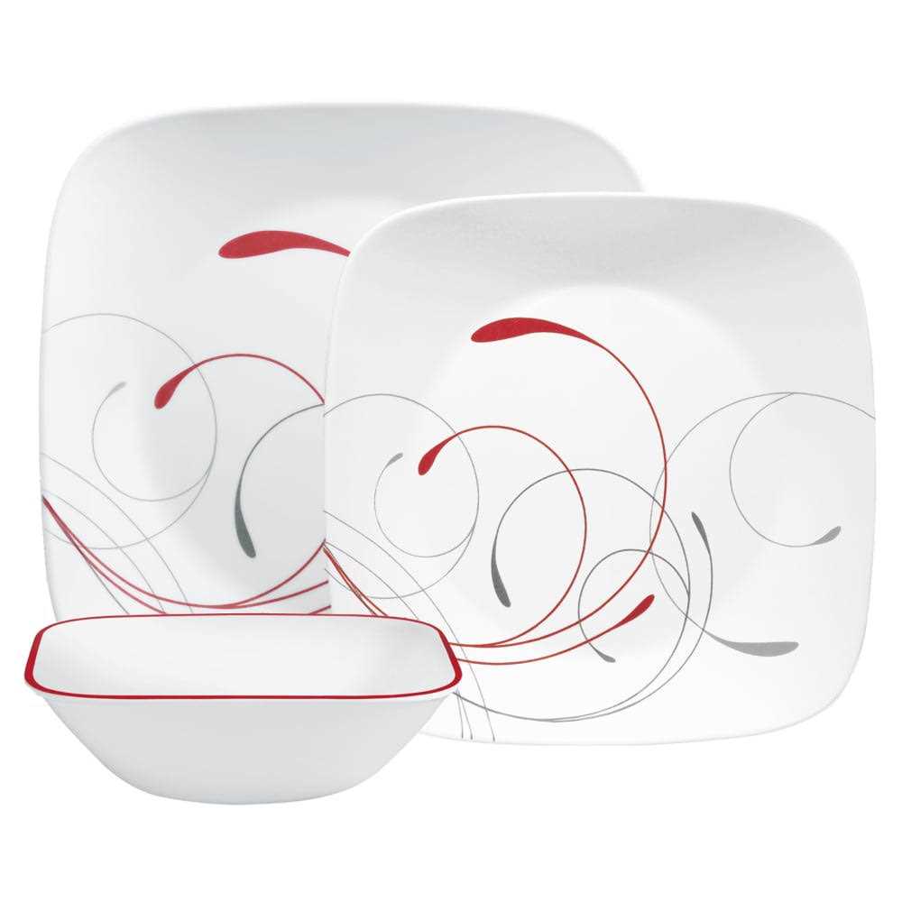 Corelle Splendor Square Dinnerware Set