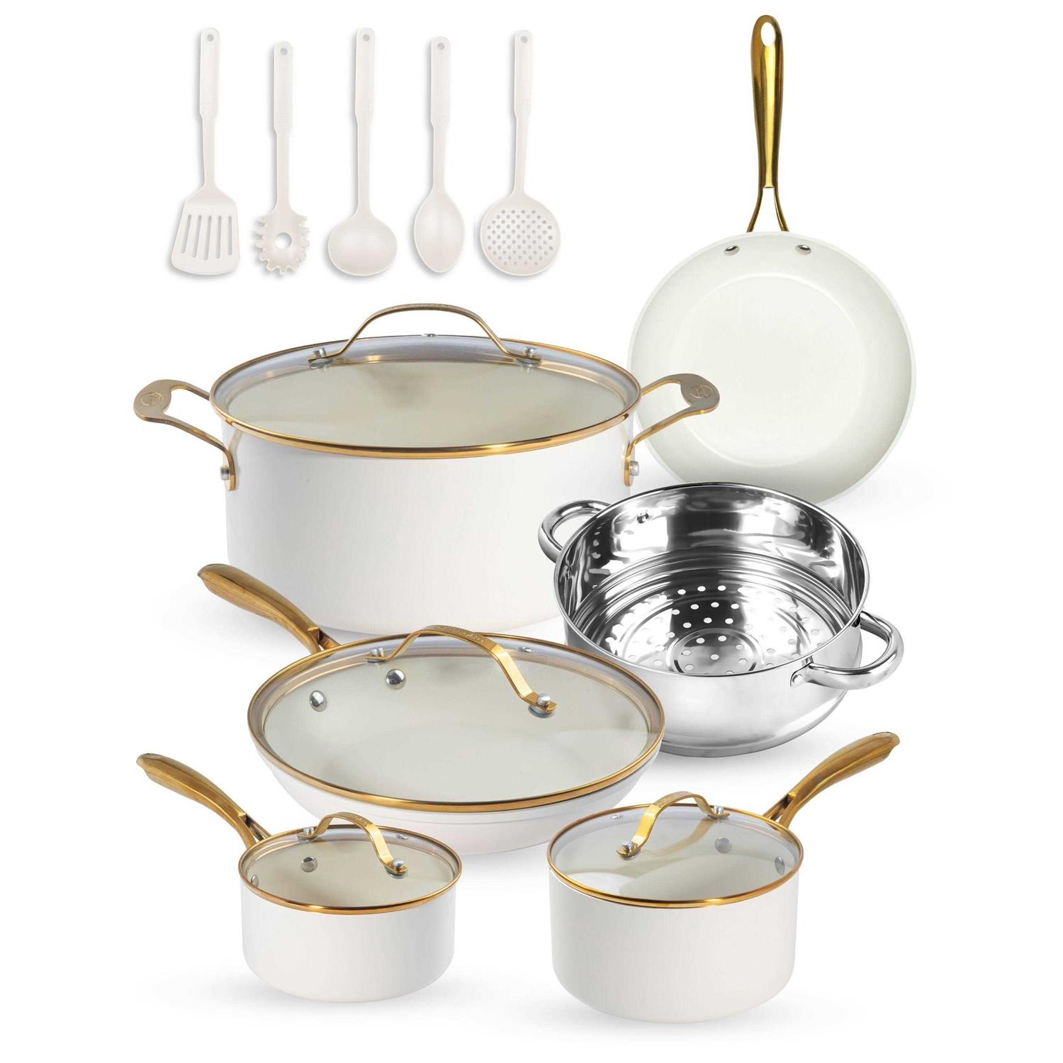 Gotham Steel Natural Collection 15-Piece Cookware Set