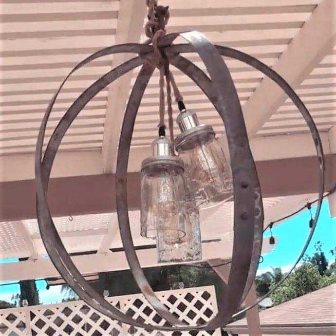 Mason Jar Lifestyle Open Bottom Mason Jar Glass Shade with 1-5/8-Inch Fitter Opening Lighting Lid