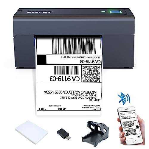 Beeprt Bluetooth Shipping Label Printer Wireless 4×6 Thermal Label Printer for Shipping Packages