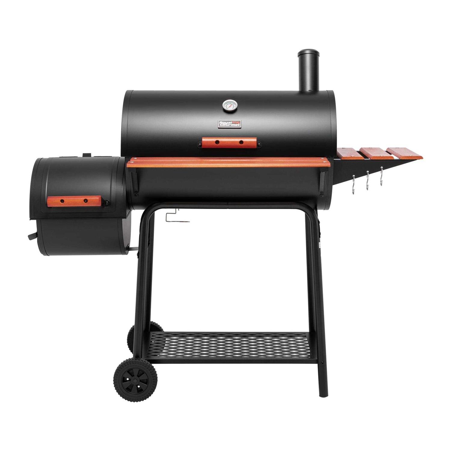 Royal Gourmet CC1830W 30 Barrel Charcoal Grill with Offset Smoker
