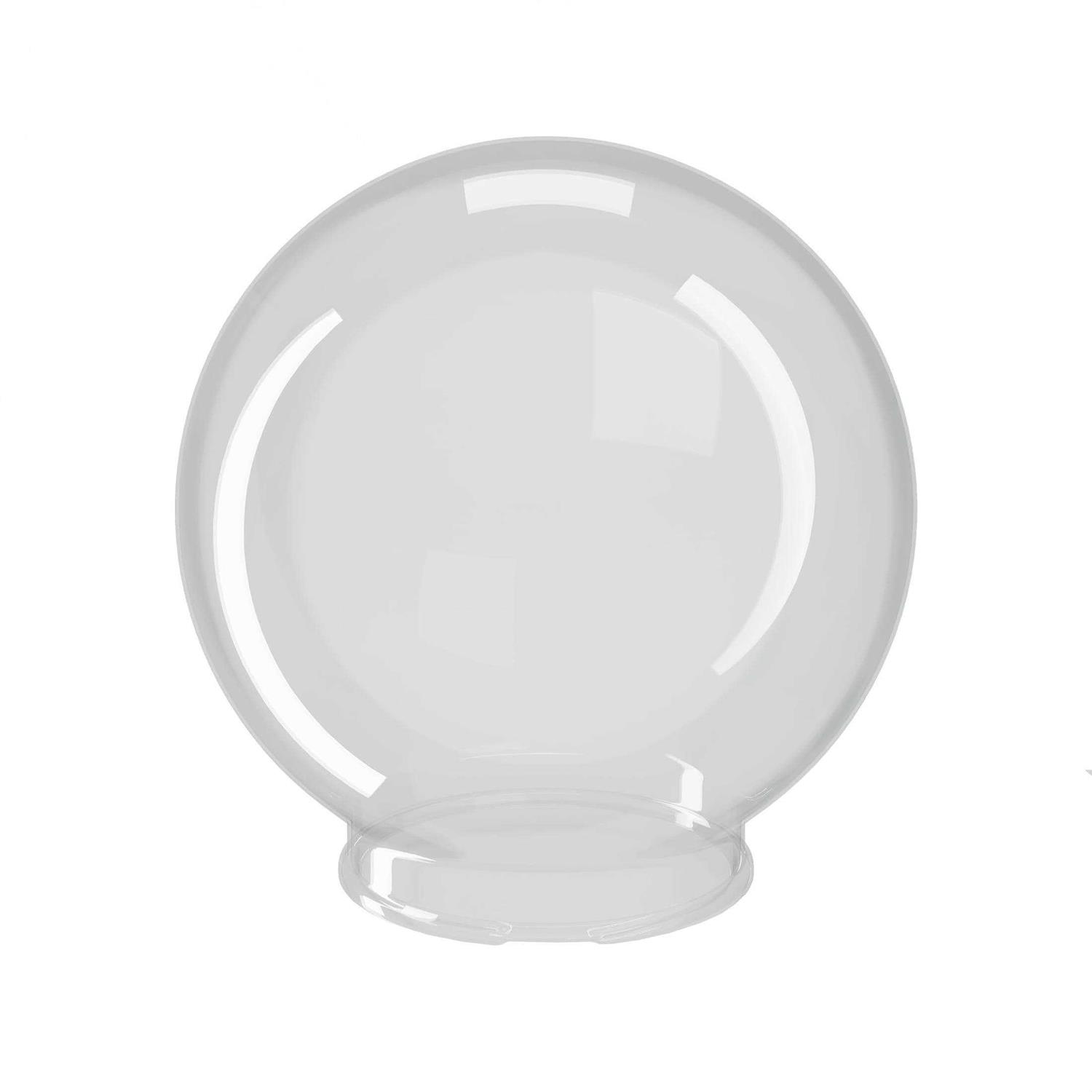 Solus 12 in. Clear Smooth Acrylic Diameter Globe S20012-CL-4F