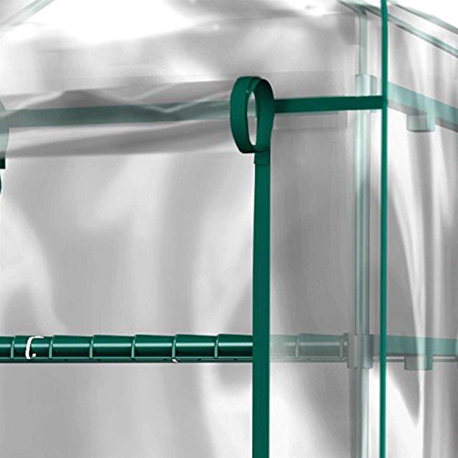 Home-complete Mini Greenhouse-4-Tier Indoor Outdoor Sturdy Portable Shelves-Grow Plants, Seedlings, Herbs, or Flowers In Any Sea