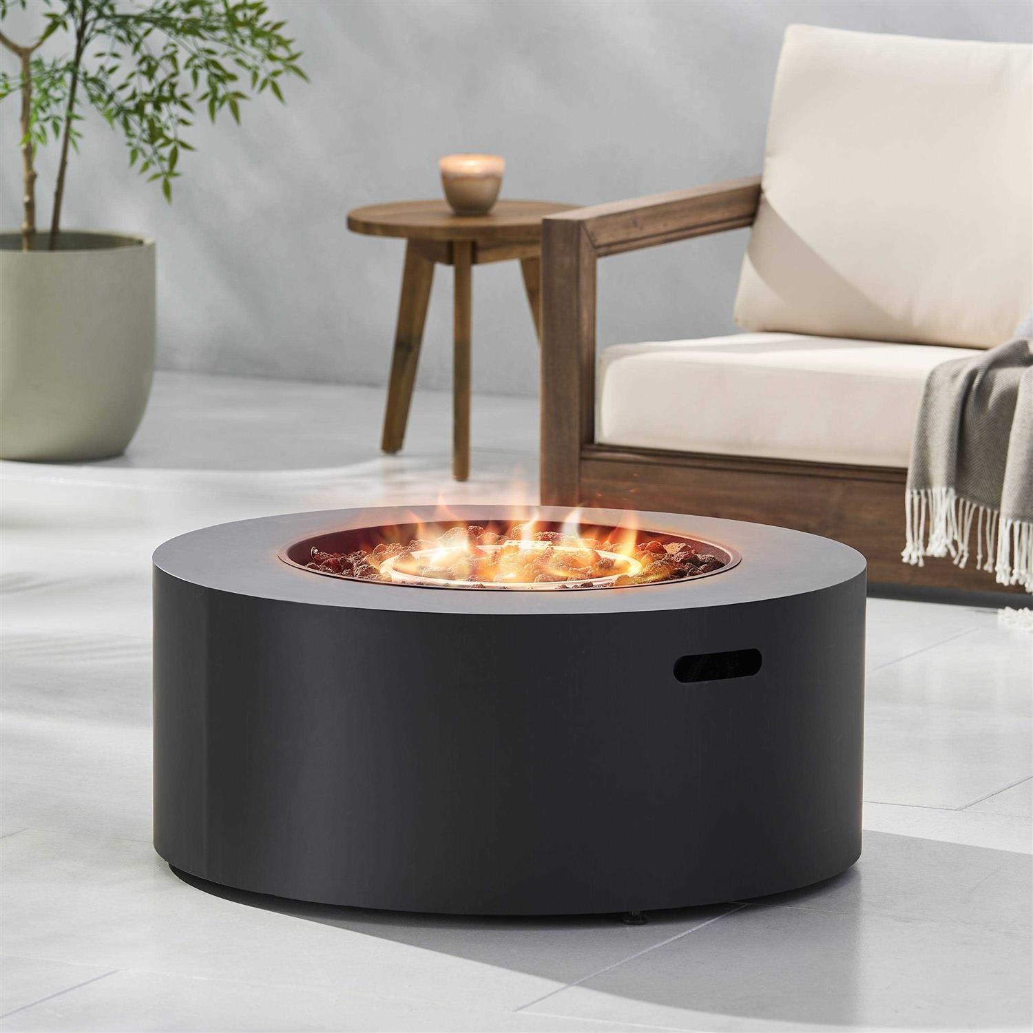 Wellington Outdoor 40,000 BTU Circular Fire Pit by Christopher Knight Home