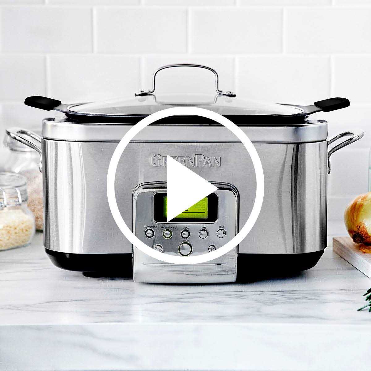 GreenPan Premiere Stainless-Steel Slow Cooker
