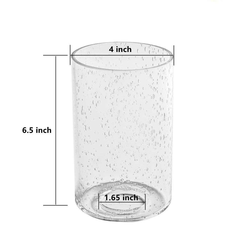 SGLED Bubble Glass Lamp Shade Seeded Glass Shades Replacement Light Fixture with 1-5/8 Inch Fitter