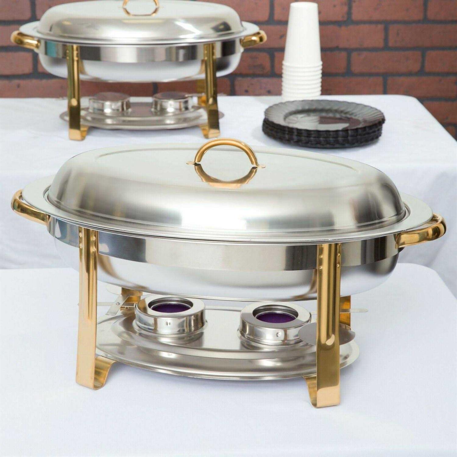 Update International 6 Qt. Oval Chafer DC-3