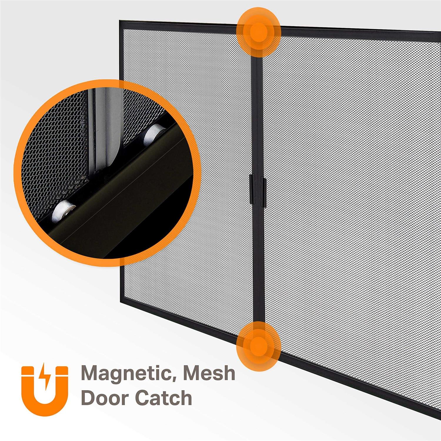 Pleasant Hearth Arrington Medium Glass Fireplace Doors