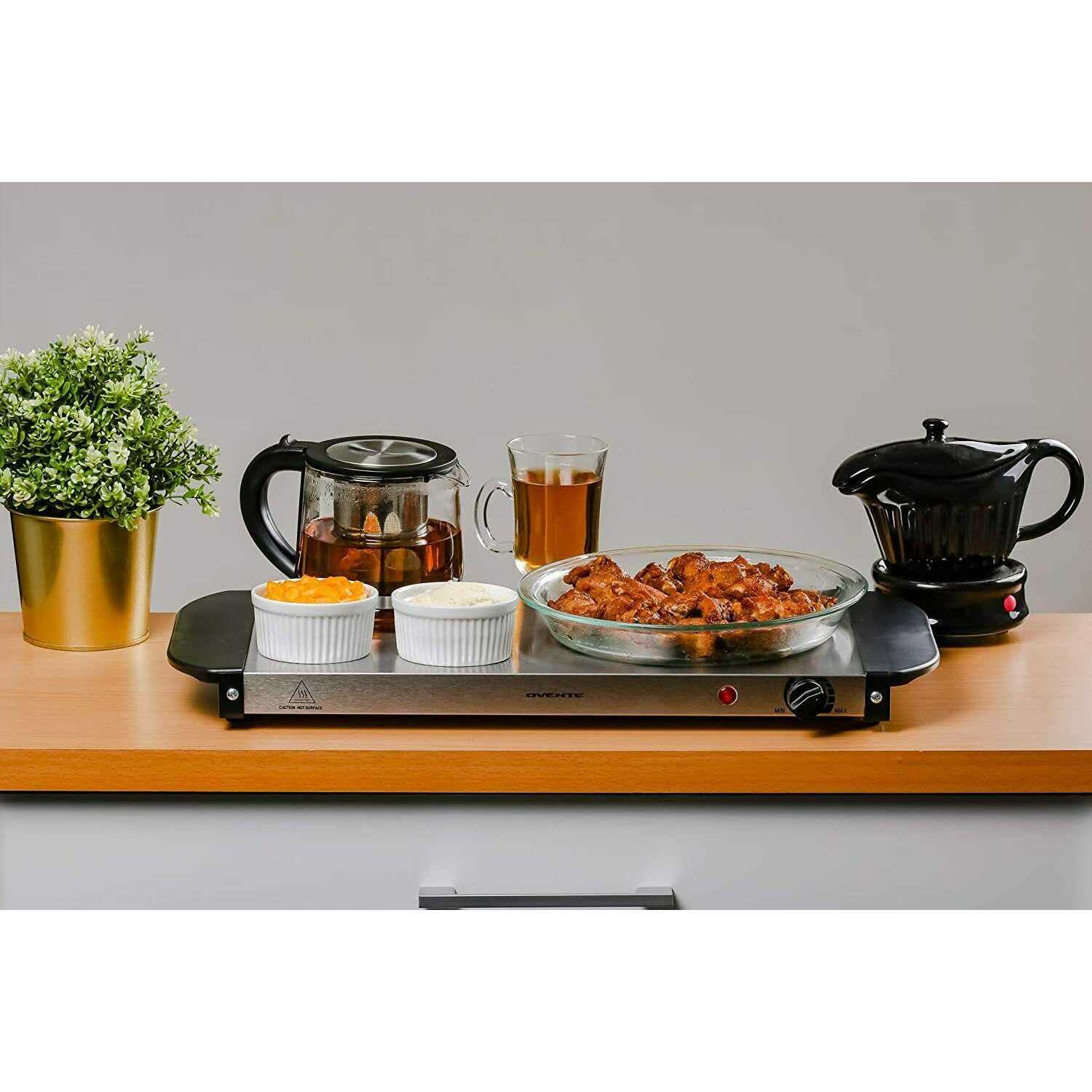 Ovente Electric Warming Tray with Adjustable Temperature Control Perfect for Buffets