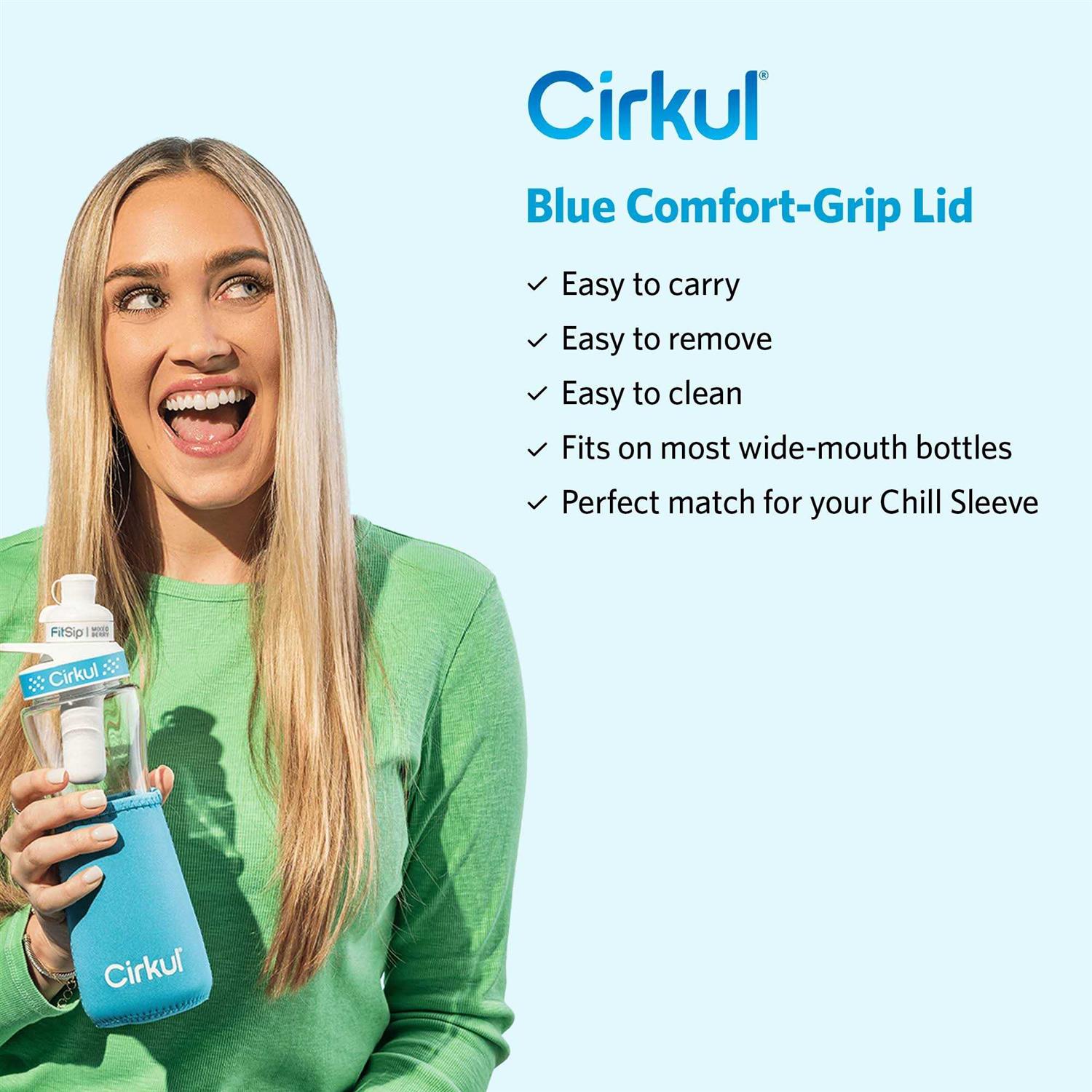 Cirkul Bottle Chill Sleeve & Comfort-Grip Lid
