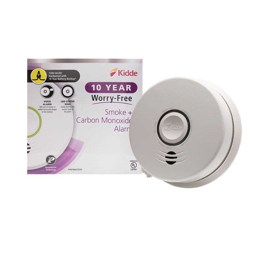 Kidde AC Hardwired Combination Carbon Monoxide & Photoelectric Smoke Alarm 21027536