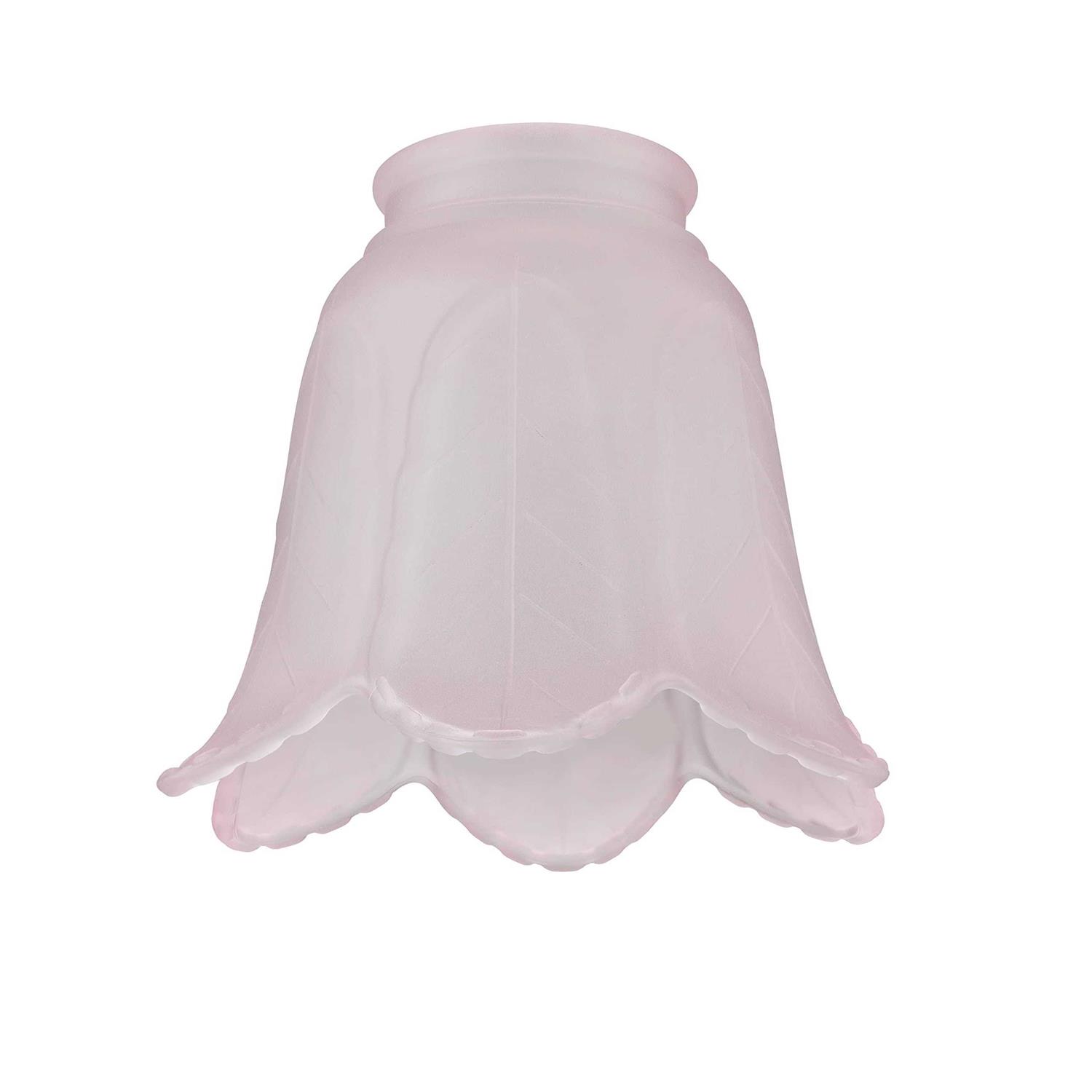 Aspen Creative 23102-4A Transitional Pink Rose Leaf Ceiling Fan Replacement Glass Shade