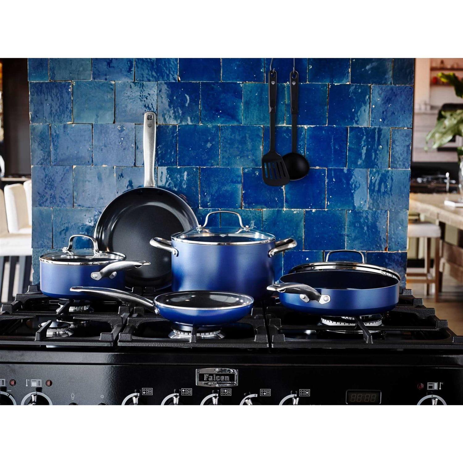 10 Piece Blue Diamond Ceramic Non-Stick Cookware Set