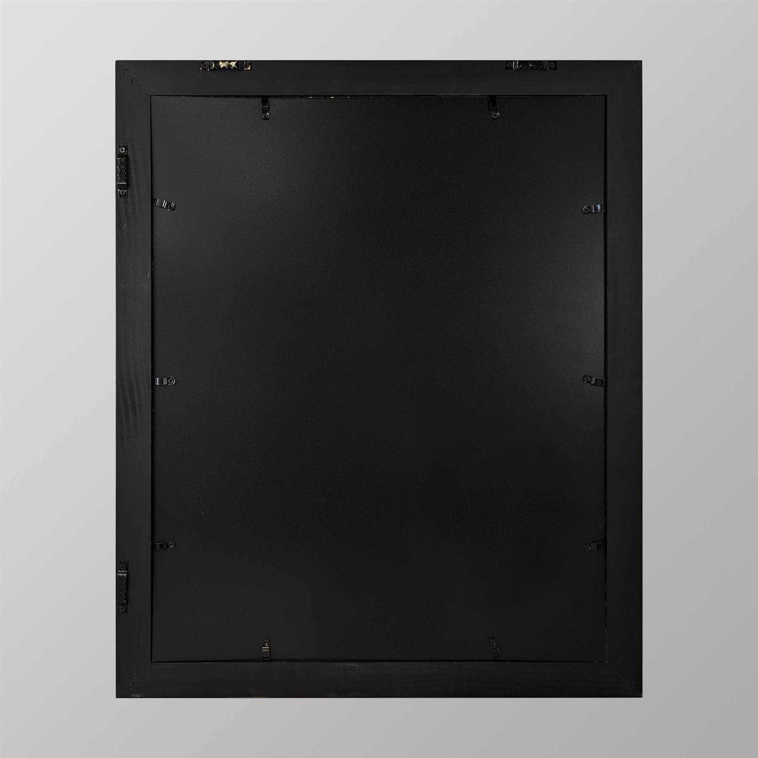 Threshold 11 x 14 Matted Wood Antique Wall Frame Brass