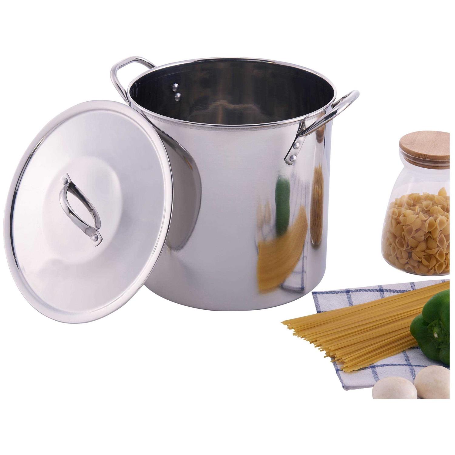 Mainstays Stainless Steel Stock Pot with Lid