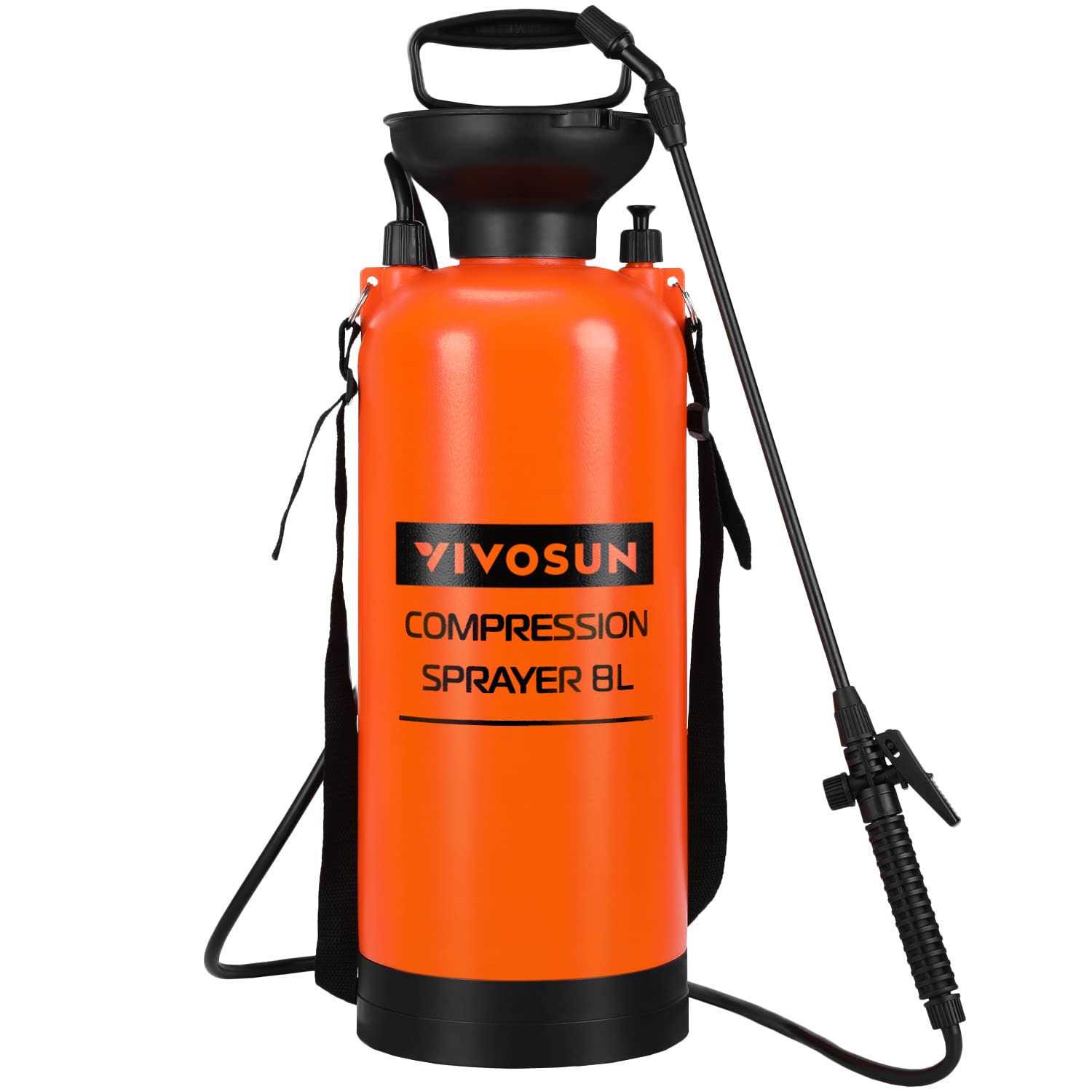 VIVOSUN Pump Pressure Sprayer Pressurized Lawn & Garden Water Spray Bottle with Adjustable Shoulder Strap
