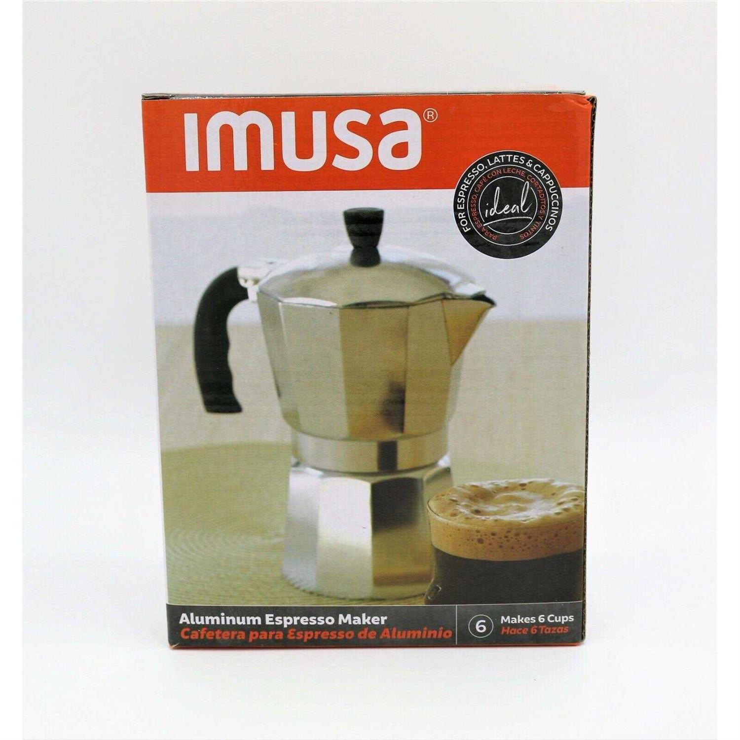 Imusa Usa Aluminum Stovetop 6-cup Espresso Maker